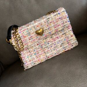 Betsy Johnson Tweed Shoulder Bag